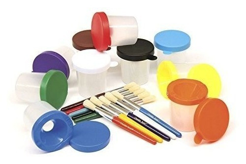 Creatividad Street Paint Cups Con Pinceles Juego De 20 Pieza 0