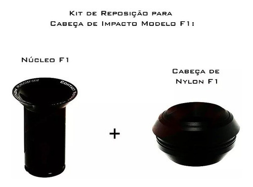Nucleo + Ponta Nylon Cabeça Slider F1 Procton Reposição 1