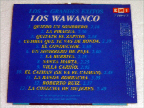 Los Wawanco Los + Grandes Exitos Cd Canadiense Kktus 1