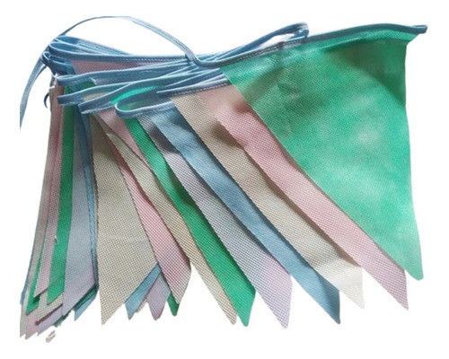 Banderines Colores Pastel En Friselina Gruesa  10 Metros 0