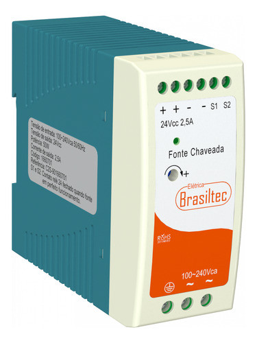 Kit C/5 Fonte Chaveada 100-240vca 50w Saida 24vdc - Série 3 0