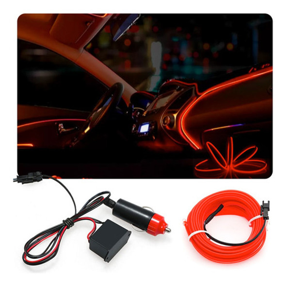 Fita Led Painel Palio 2017 Luz Interna 5m Vermelho 0
