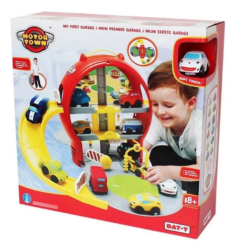 Mi Primer Garage Motor Town Con Manija P/transportar Y Auto 0