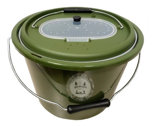 Balde Para Carnada ,pesca Con Doble Fondo 10 Lt 0