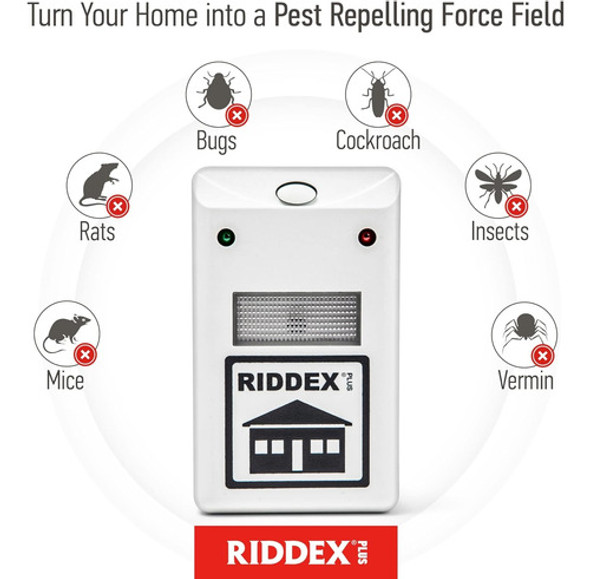 Riddex Repelente De Insectos Control De Plagas Sin Químicos 1