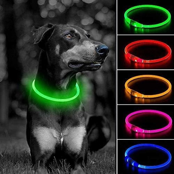 Collar De Perro Con Luz Led - Collar De Mascota Brillante Re 0
