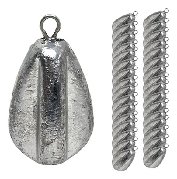 1kg Chumbada De Pesca Tipo Carambola 40gr 0