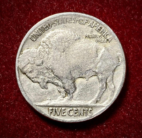 Moneda 5 Centavos Estados Unidos 1929 Bison Km 134 Indio 1
