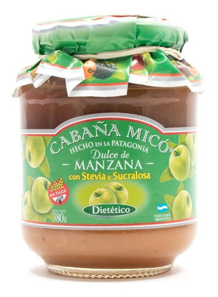 Mermelada Dietetica Manzanas 380grs Pack X4u. Apto Diabetico 0
