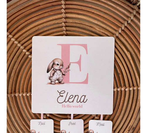Lámina Nacimiento. Cartel Bienvenida Bebé 1