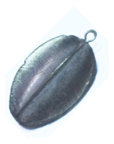 3 Chumbada Tartaruga Tipo Carambola - Chumbo De Pesca 60g 0