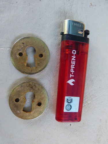2 Viejos Bocallave Bronce 3 Dia X 3mm Prof.- Precio X Ambos 1