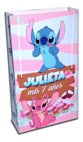 Bolsitas Golosineras Stich X 45 Personalizadas Souvenirs 0