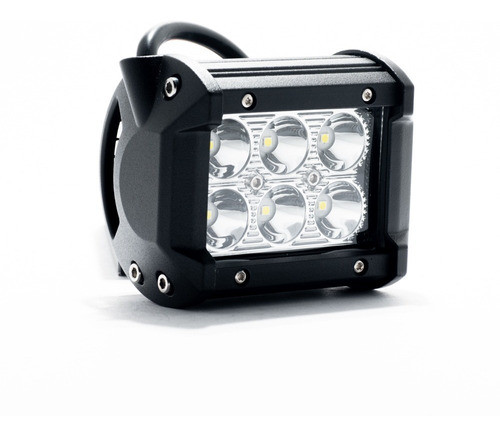 Faro Led 18w 6 Led Auto Cuatri Moto 4x4 Agro Off Road 1