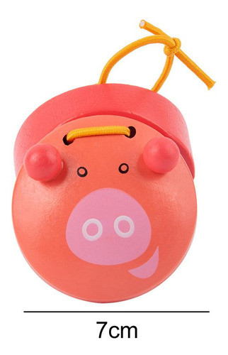 6x Bonitos Brinquedos De Castanholas De, De Percussão De 1