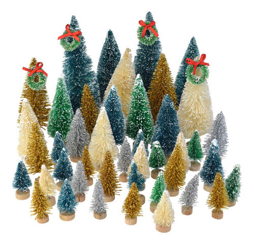 Topbuti - Juego De 48 Mini Rboles De Navidad Para Botellas D 0