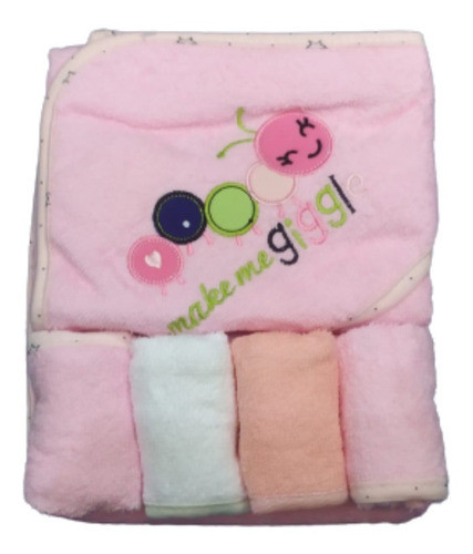 Toalla Con Capucha Para Bebé + 4 Babitas Kiwibebeuy 0