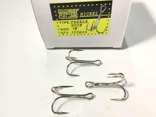 Anzuelos Triples Marine Sport 1 X 100 Unidades / Reforzados 1