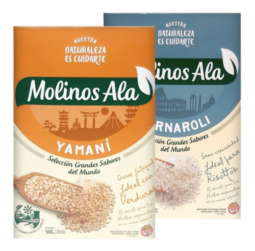 Arroz Yamani Y Carnaroli Molinos Ala Sin Tacc Caja 500g X 2 0