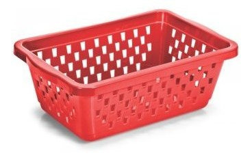 Kit 2 Cesto Organizador Multiuso Médio  Vermelho 1