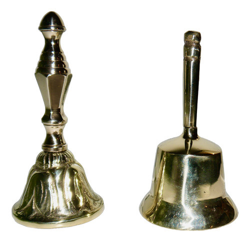 Campana De Bronce Diferentes Motivos X 2 Lote Cod. 5 0