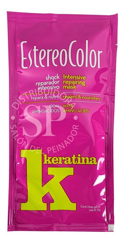 Shock Reparador Intensivo Keratina Estereocolor Caja X 10u 1