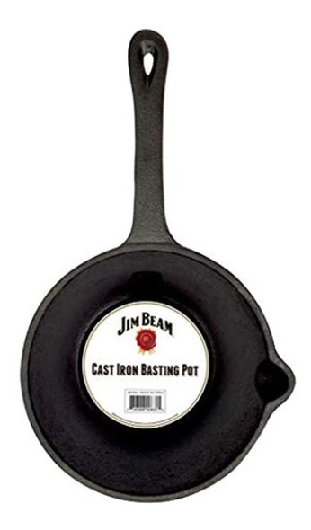 Jim Beam Olla De Fundicion De Hierro Fundido Pre-sazonada D 1