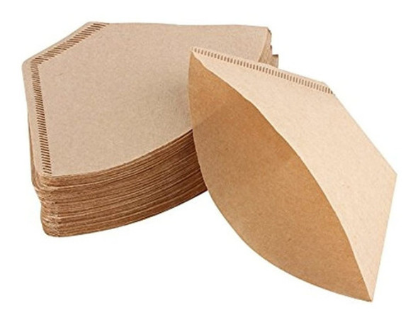 200pcs Sin Blanquear Filtro De Cafe Papeles Conos Tazas Cer 0