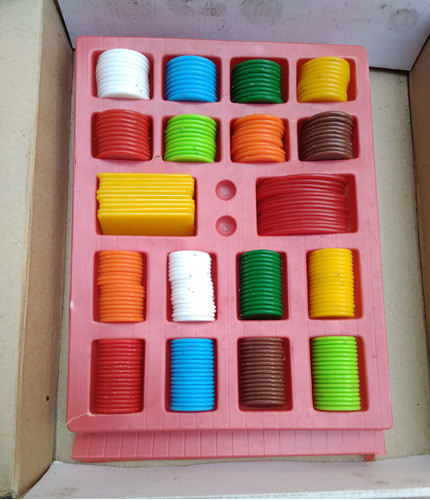 Juego De Fichas Plasticas  Grande Ruleta O Poker 0