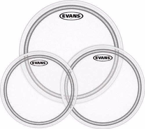 Set De 4  Parches  Evans Ec2 Frosted Coated  10 12 14 16 1
