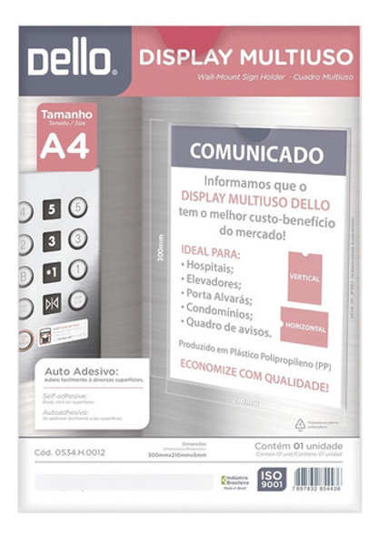 Quadro Multiuso A4 Cristal 0 Quadro Multiuso A4 Cristal 0