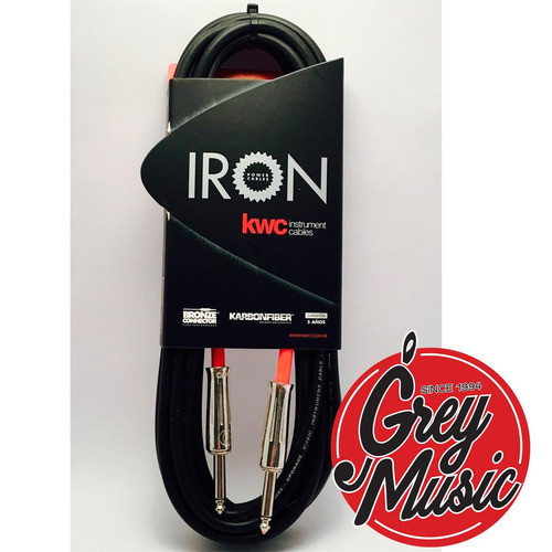 Cable Kwc 205 Iron Plug 1/4 - Plug 1/4 Standard X 6 Mts. 0