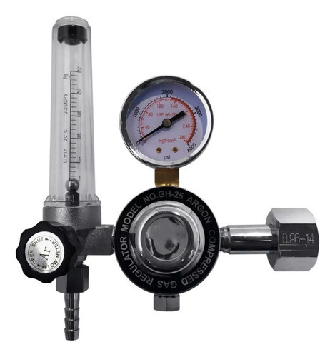 Manómetro Regulador De Argón Con Flujimetro 0