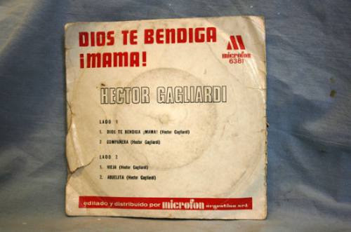 Dios Te Bendiga, Mamá! Hector Gagliardi Vinilo Simple 6381 1