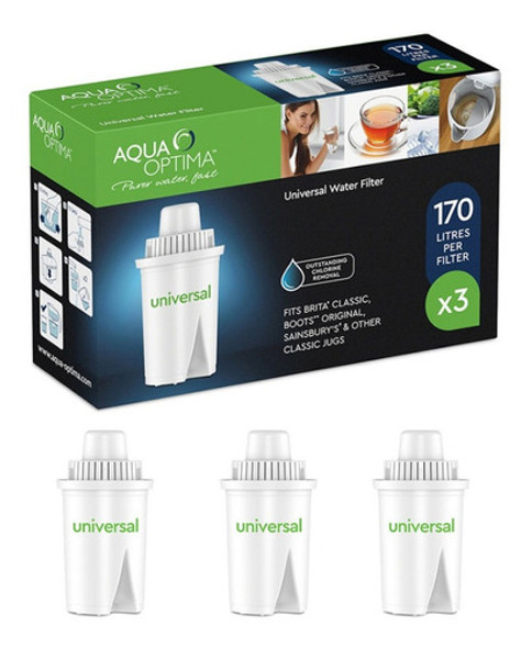Filtros Repuesto Aqua Optima Universales Pack X3 Dimm 0