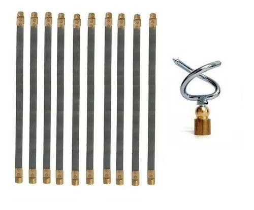 Kit 7 Flejes De Acero Destapa Cañerias + Tirabuzon Oferta ! 0