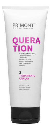 Shampoo + Tratamiento Queration Pelo Fino Keratina Primont 1