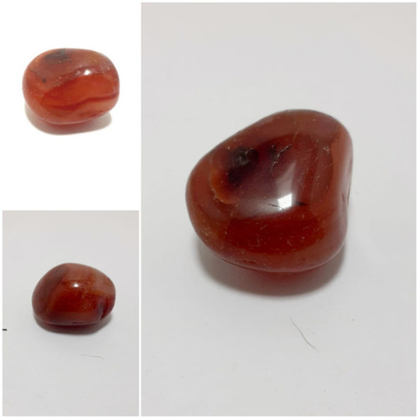 Ágata Cornalina Rolada  Piedra Semipreciosa Mahalpiedras 1