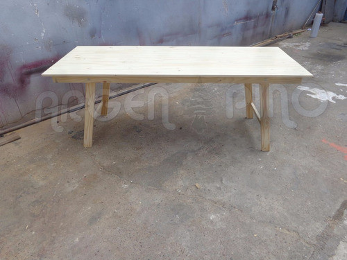 Argen Pino Mesa Plegable Madera Maciza 2,00 X 0,80 Fabrica 1