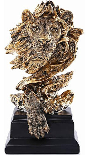 H&w Sandstone Lion - The King Of Beasts - Decoración De Esta 0