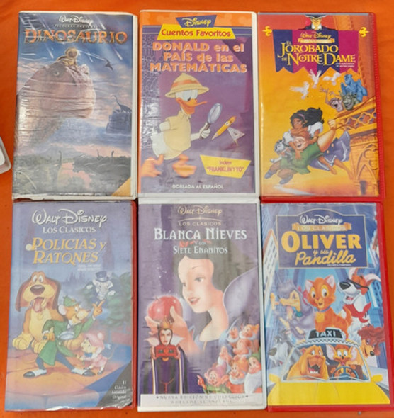 Disney Lote De 18 Películas Vhs Originales 0