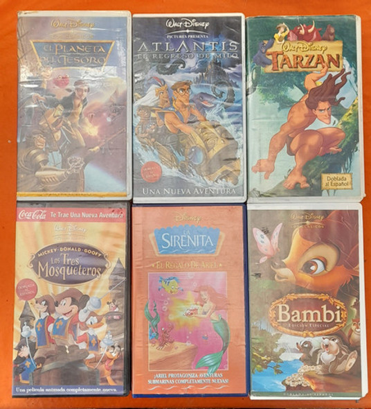 Disney Lote De 18 Películas Vhs Originales 1