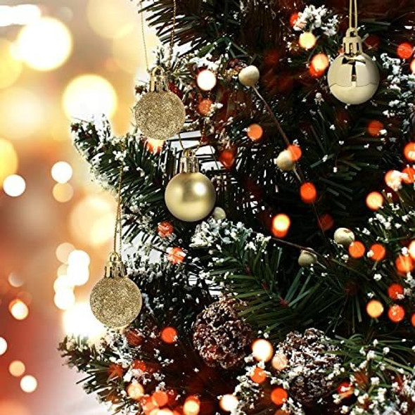Adornos De Navidad Juego De 24 Minibolas Para Arbol Dorado 1 Adornos De Navidad Juego De 24 Minibolas Para Arbol Dorado 1