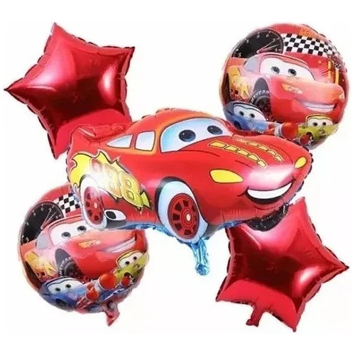 Set Globos Cars Para Decorar Cumpleaños 0