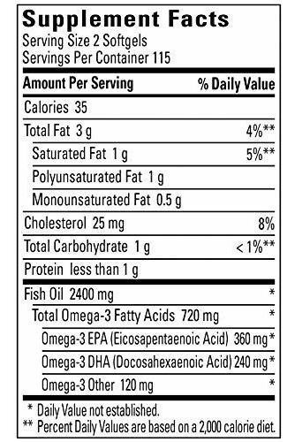 Óleo De Peixe Feito Na Natureza 1200 Mg 230 Cápsulas Gelatin 1