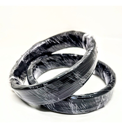 Cabinho Flexivel. 26awg =0,14mmpreto Rolo C/100mts 0