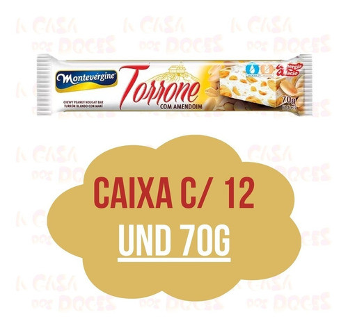 Torrone Amendoim - Kit 8 Caixas 840g - Atacado 1