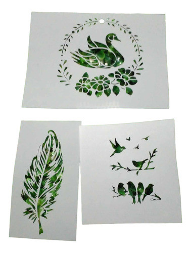 Stencil Aves Varios Modelos 0