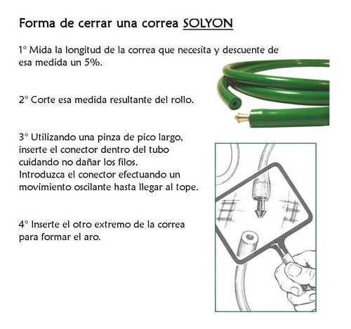 Correa Tubular De 5 Mm Para Rodillo + Inserto (2,3 Metros) 1