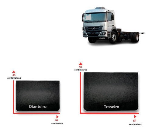 Kit Para Barro Lameiro Trás/frente Flap Atego 2008 A 2019 1